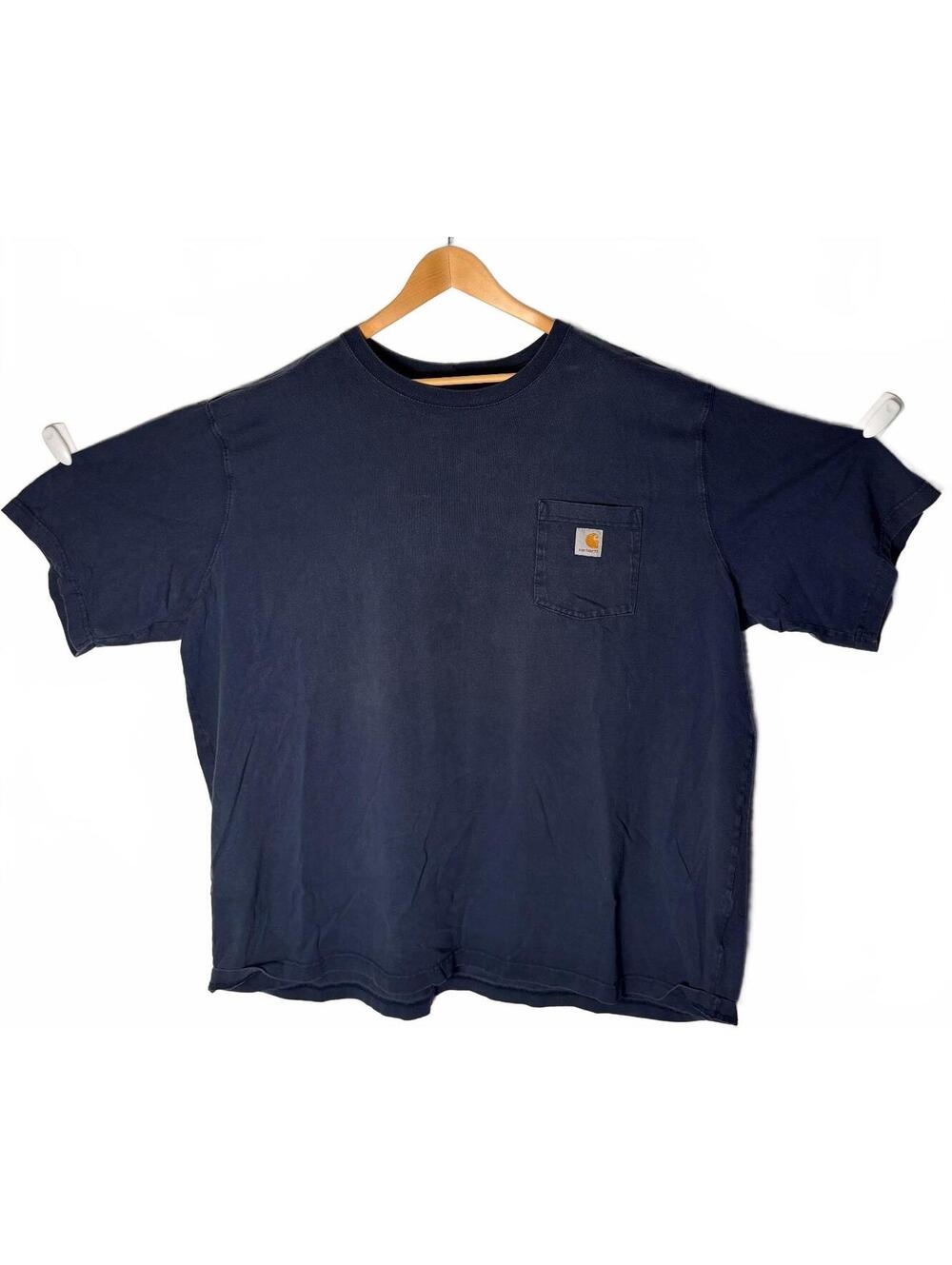 Carhartt Relaxed Fit Navy Blue Pocket T-Shirt Size 4XL Mens - Picture 3 of 5
